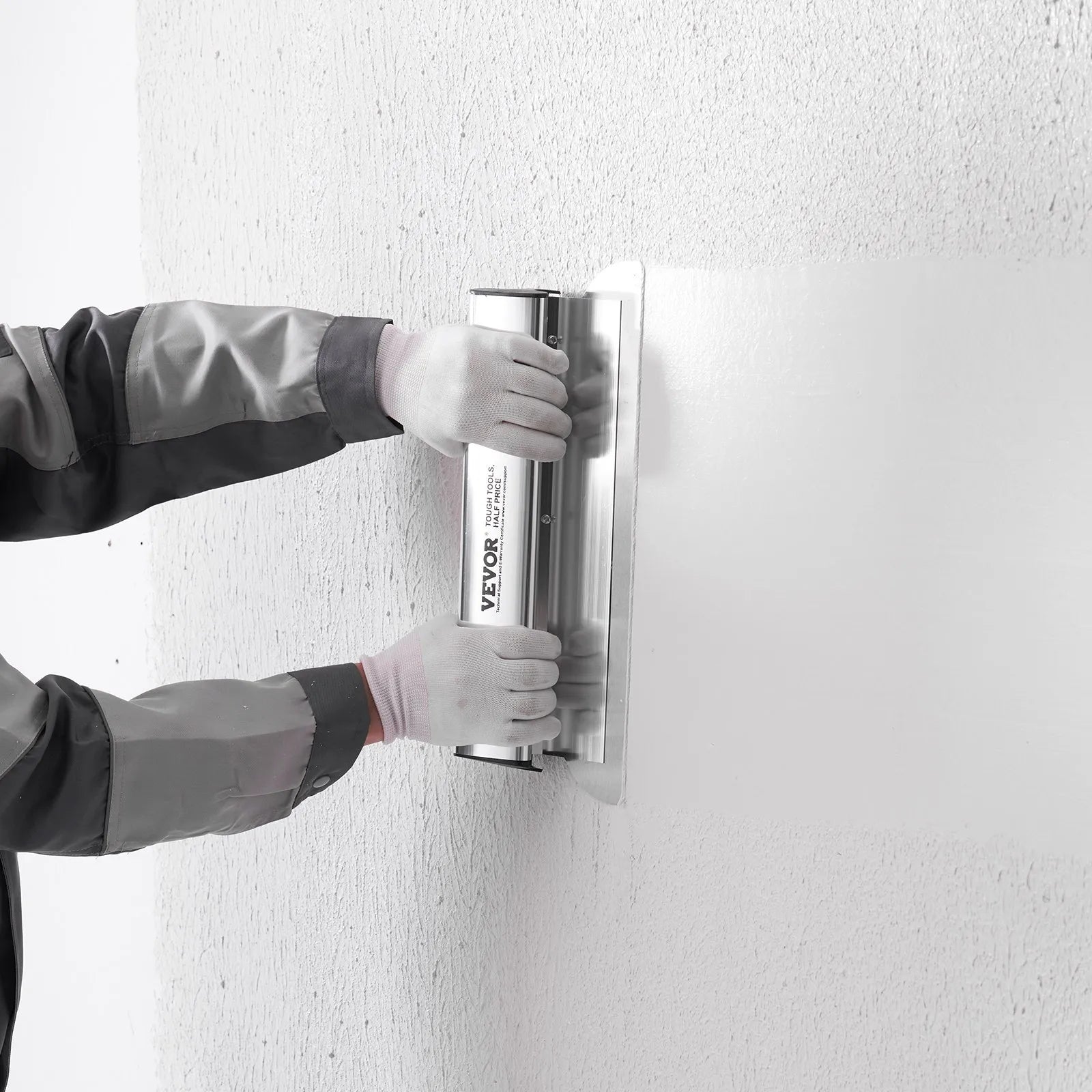 VEVOR Drywall Skimming Blade Set, 7/10/14/16/24 in Skimming Blades + 34 - 81.6 in Extension Handle Pole, Stainless Steel Knife Professional Skim Coat Tools, for Gyprock/WallBoard/Plasterboard