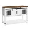 VEVOR Coffee Bar Cabinet 4-Tier Coffee Bar Table with Barn Doors for Living Room