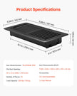 VEVOR Floor Registers 4 x 10 Inch 12-Pack Iron Floor Vents for HVAC Vents Black