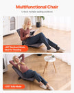 VEVOR Floor Chair with Back Support Folding Floor Chair 6 Adjustable Positions