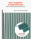 VEVOR Chain Link Fence Privacy Slats Single-Wall for 4' High Fence Bottom Lock