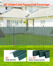 VEVOR Chain Link Fence Privacy Slats Single-Wall for 4' High Fence Bottom Lock