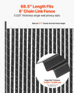 VEVOR Chain Link Fence Privacy Slats Single-Wall for 6' High Fence Bottom Lock
