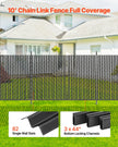 VEVOR Chain Link Fence Privacy Slats Single-Wall for 6' High Fence Bottom Lock