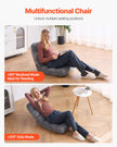 VEVOR Floor Chair with Back Support Folding Sofa Chair 14 Adjustable Positions
