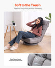 VEVOR 360° Swivel Floor Gaming Chair with 4 Adjustable Position Folding Chair