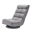 VEVOR 360° Swivel Floor Gaming Chair with 4 Adjustable Position Folding Chair