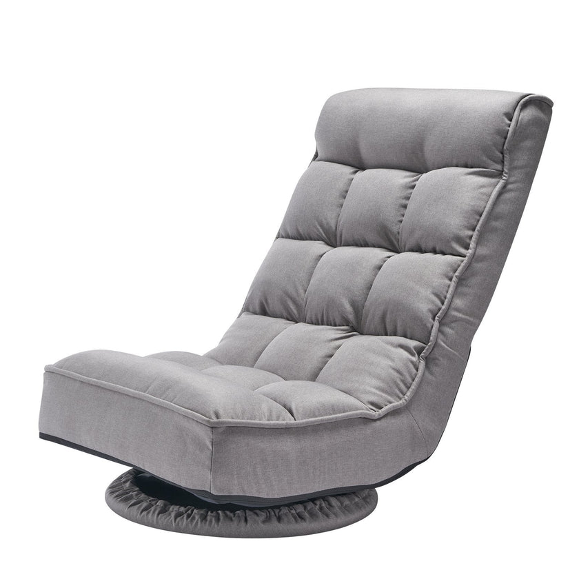 VEVOR 360° Swivel Floor Gaming Chair with 4 Adjustable Position Folding Chair