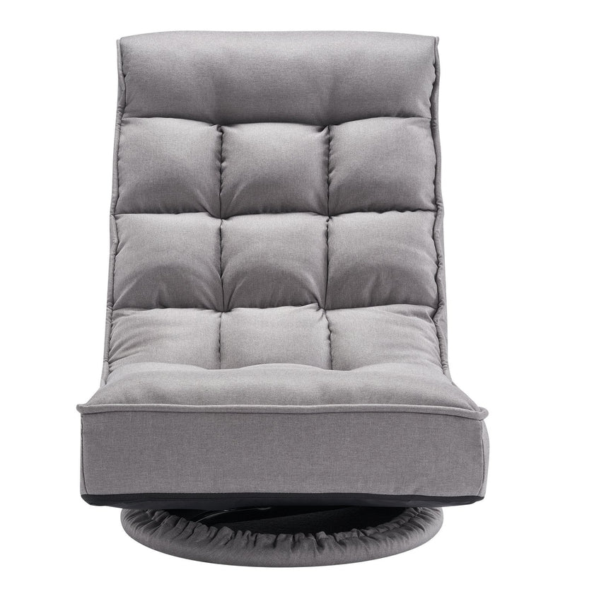 VEVOR 360° Swivel Floor Gaming Chair with 4 Adjustable Position Folding Chair