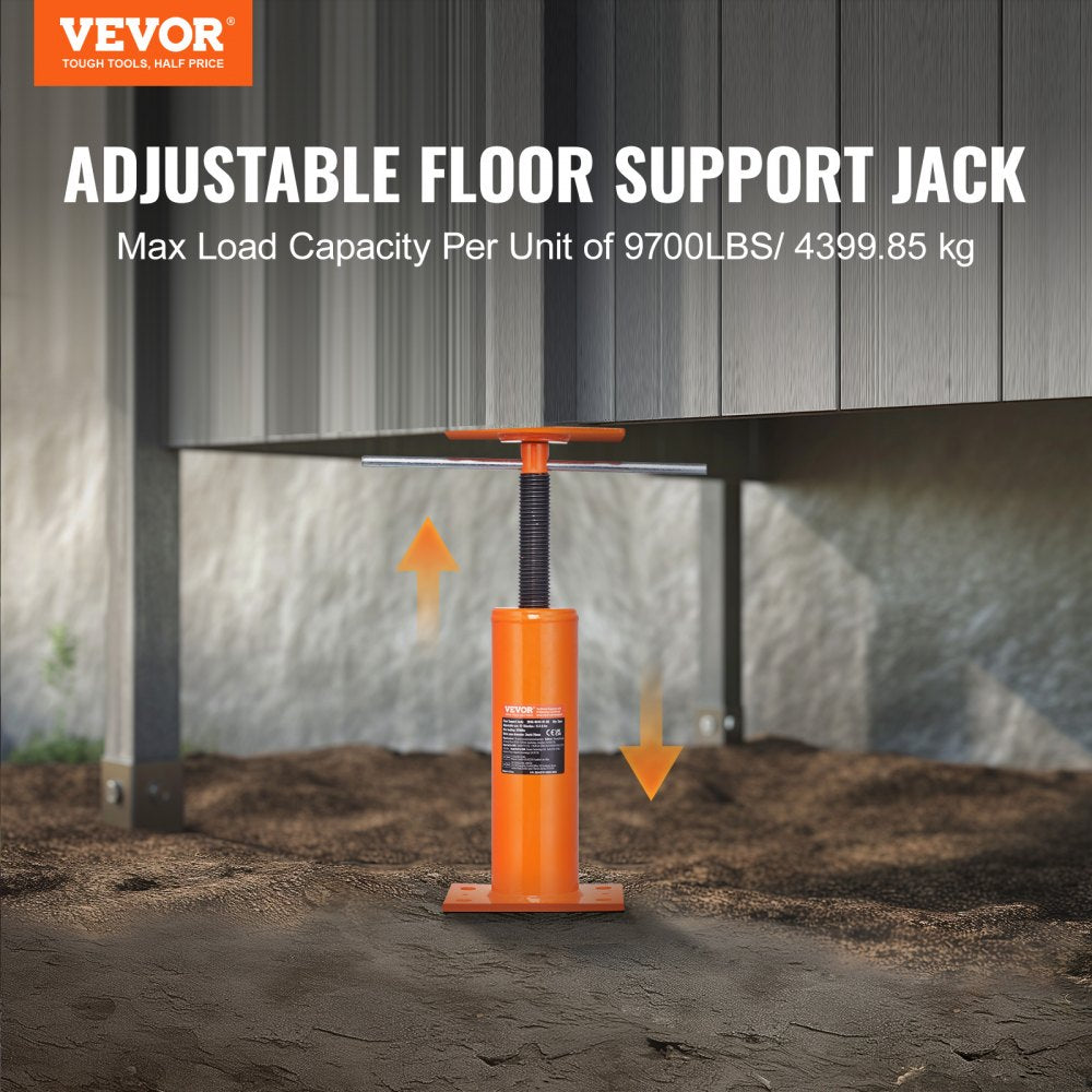 VEVOR Adjustable Floor Jack Post House Floor Leveling Lift 12