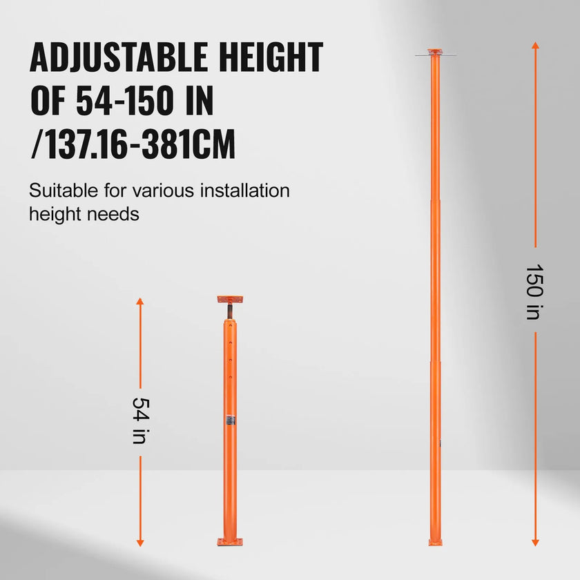 VEVOR Adjustable Floor Jack Post House Floor Leveling Lift 54