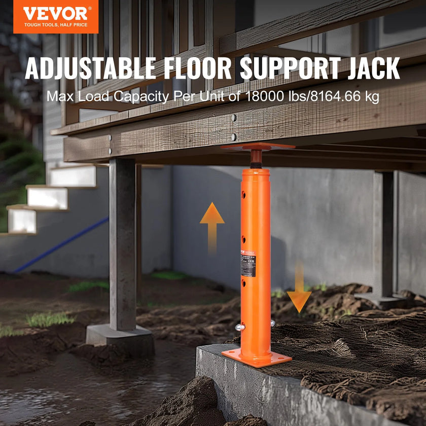 VEVOR Adjustable Floor Jack Post House Floor Leveling Lift 19