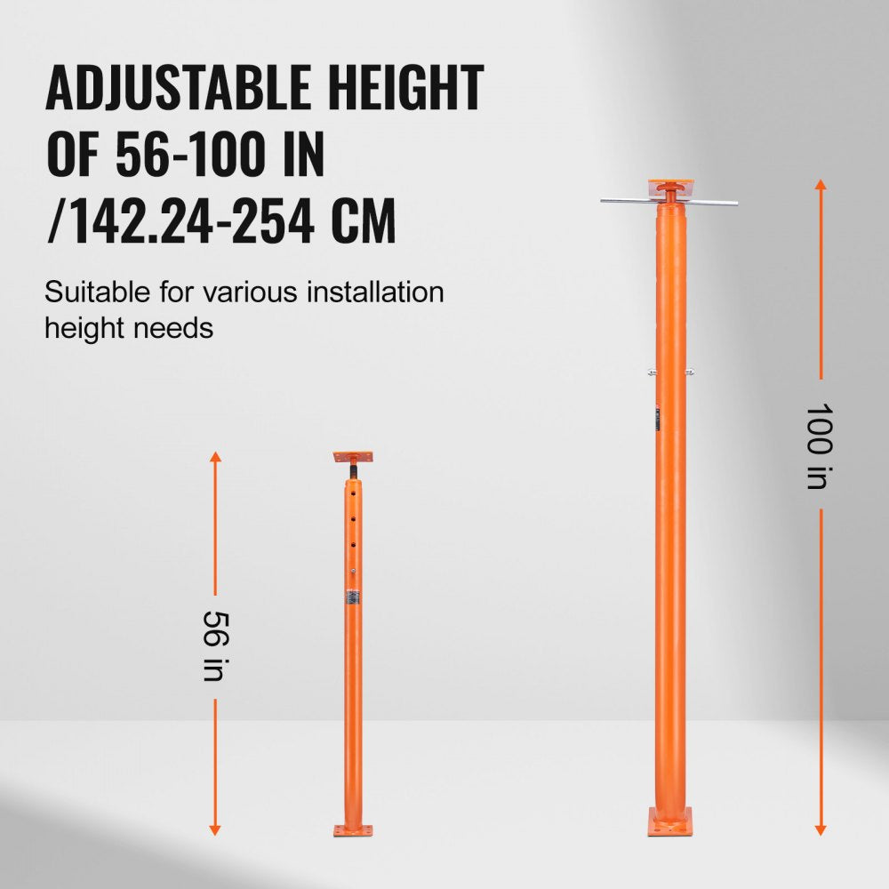VEVOR Adjustable Floor Jack Post House Floor Leveling Lift 56
