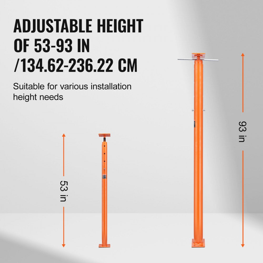 VEVOR Adjustable Floor Jack Post House Floor Leveling Lift 53