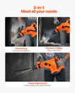 VEVOR SDS-Max 2-Inch Corded Rotary Hammer Drill Kit 1600W 350RPM 3 Functions