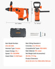 VEVOR SDS-Max 2-Inch Corded Rotary Hammer Drill Kit 1600W 350RPM 3 Functions
