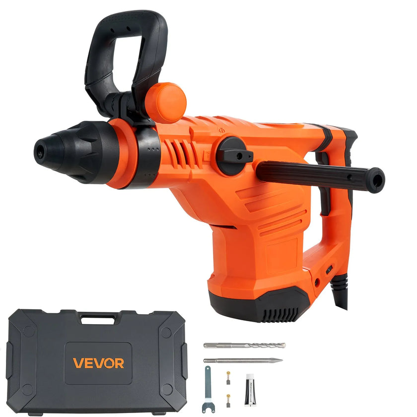 VEVOR SDS-Max 2-Inch Corded Rotary Hammer Drill Kit 1600W 350RPM 3 Functions