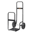 VEVOR Firewood Log Cart, 250 lbs Load Capacity, Outdoor and Indoor Wood Rack Storage Mover with Pneumatic Rubber Wheels, Heavy Duty Steel Dolly Hauler, Firewood Carrier for Fireplace, Fire Pit, Black