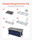 VEVOR Camping Kitchen Table Folding Portable Cook Station 3 Adjustable Heights