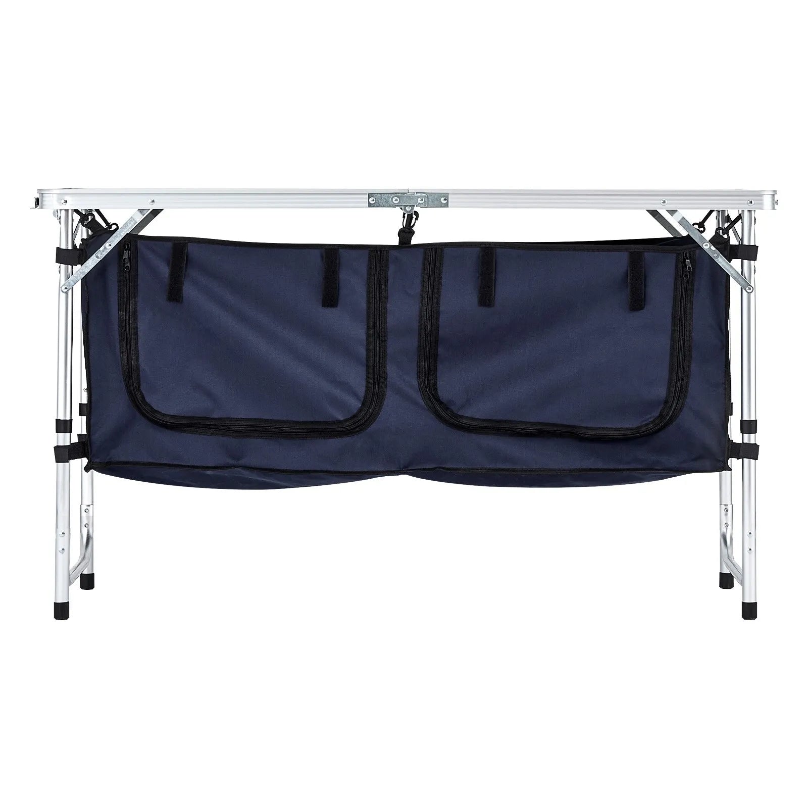 VEVOR Camping Kitchen Table Folding Portable Cook Station 3 Adjustable Heights