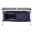 VEVOR Camping Kitchen Table Folding Portable Cook Station 3 Adjustable Heights