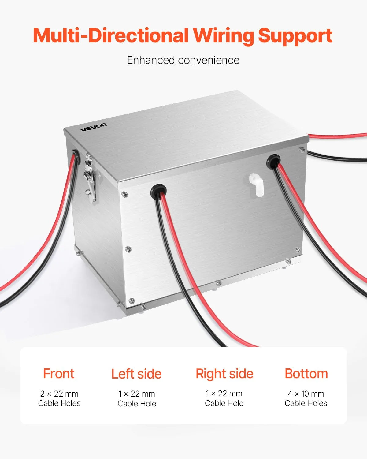 VEVOR Battery Box Group 24/31 Aluminum Alloy Shell for Off-Road Racers & Trucks