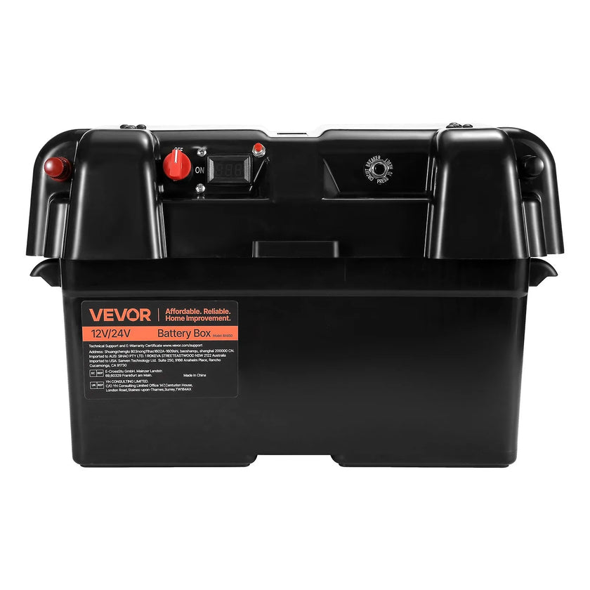 VEVOR Battery Box Group 24/27 Smart Battery Box 12V/24V/36V for Trolling Motor