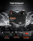 VEVOR Battery Box Group 24/31 Smart Battery Box 12V/24V/36V for Trolling Motor