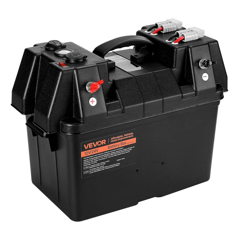 VEVOR Battery Box Group 24/31 Smart Battery Box 12V/24V/36V for Trolling Motor