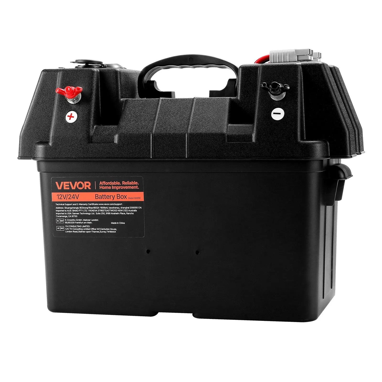 VEVOR Battery Box Group 24/31 Smart Battery Box 12V/24V/36V for Trolling Motor