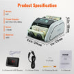 VEVOR Money Counter Machine, Bill Counter with UV, MG, IR and DD Counterfeit Detection, USD & EUR Cash Counting Machine with Large LCD & External Display for Small Business?Not applicable to Canadian dollars