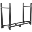 VEVOR Firewood Log Rack, 8ft Firewood Rack Outdoor, Black Firewood Rack stand, Steel Outdoor Wood Rack, Firewood Log Holder with Load Capacity 1300lbs, Firewood Rack with Cover & Fireplace Tool Set