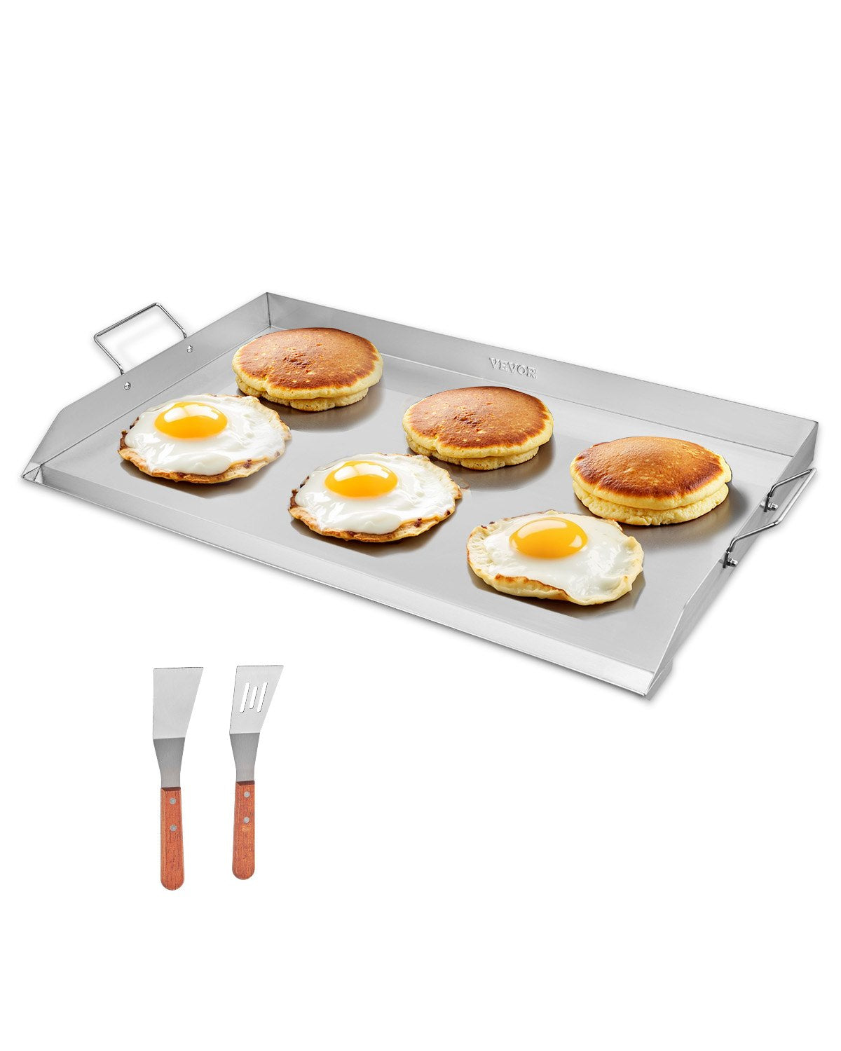 VEVOR 36x22 in Flat Top Griddle Stainless Steel Universal BBQ Grill Pan Cookware