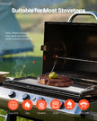 VEVOR 32x14 in Flat Top Griddle Carbon Steel Universal BBQ Grill Pan Cookware