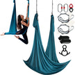 VEVOR Aerial Silk & Yoga Swing, 11 Yards, Aerial Yoga Hammock Kit with 100gsm Nylon Fabric, Full Rigging Hardware & Easy Set-up Guide, Antigravity Flying for All Levels Fitness Bodybuilding, Green