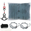 VEVOR Aerial Silk & Yoga Swing, 11 Yards, Aerial Yoga Hammock Kit with 100gsm Nylon Fabric, Full Rigging Hardware & Easy Set-up Guide, Antigravity Flying for All Levels Fitness Bodybuilding, Green