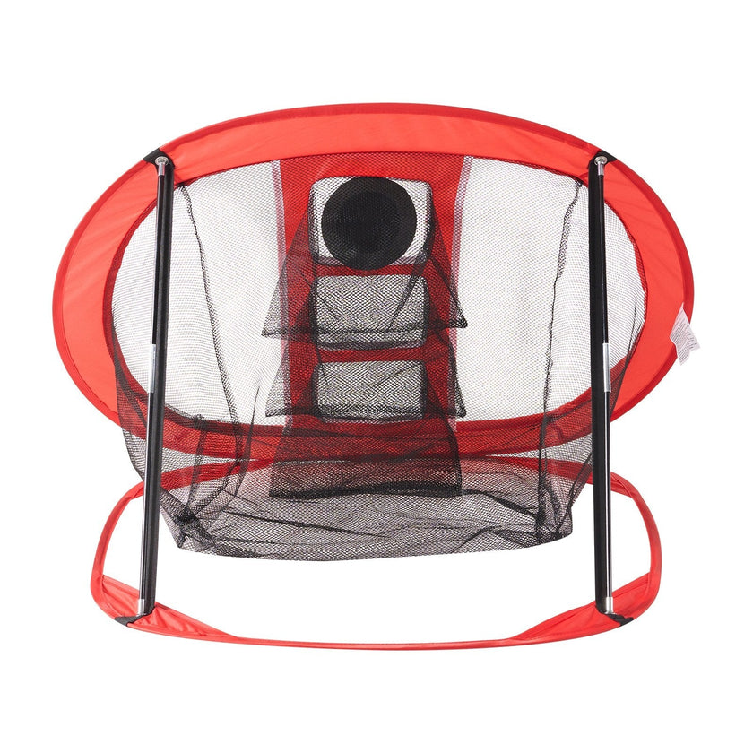 VEVOR Golf Chipping Net, Pop Up Golf Practice Net, Portable Indoor Outdoor Home Golf Hitting Aid Net with Target and Carry Bag, for Backyard Driving Training Swing, Gift for Men, Golf Lover, Red