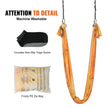 VEVOR Aerial Yoga Hammock & Swing, 5.5 Yards, Aerial Yoga Starter Kit with 100gsm Nylon Fabric, Full Rigging Hardware & Easy Set-up Guide, Antigravity Flying for All Levels Fitness Bodybuilding, Gold