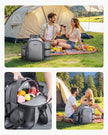 VEVOR Beach Picnic Backpack Bag for 2 Person with Cooler Compartment Grey
