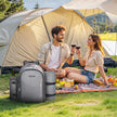 VEVOR Beach Picnic Backpack Bag for 2 Person with Cooler Compartment Grey