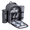 VEVOR Beach Picnic Backpack Bag for 2 Person with Cooler Compartment Grey