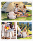 VEVOR Beach Picnic Backpack Bag for 4 Person with Cooler Compartment Blanket