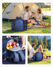 VEVOR Beach Picnic Backpack Bag for 2 Person with Cooler Compartment Navy Blue