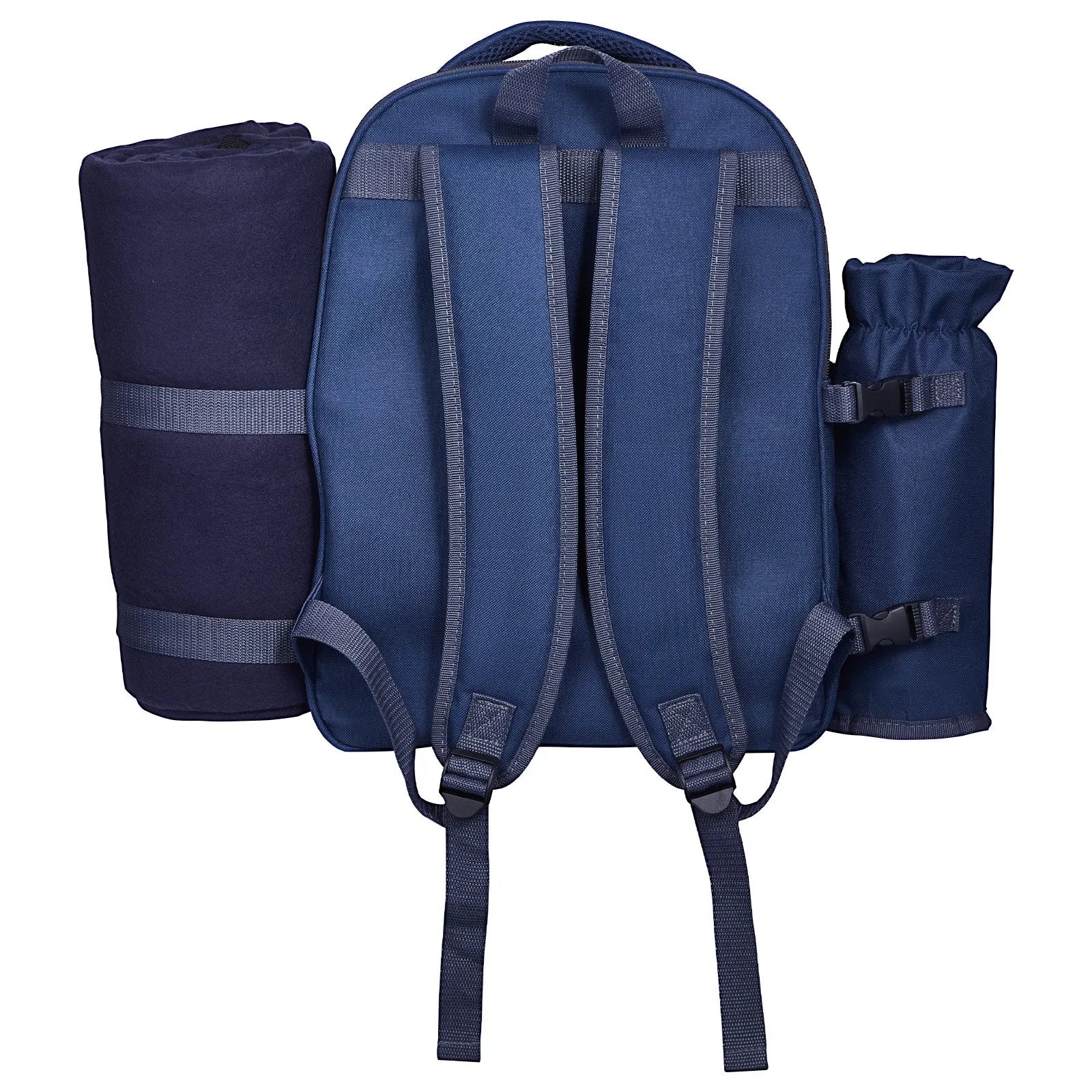 VEVOR Beach Picnic Backpack Bag for 2 Person with Cooler Compartment Navy Blue
