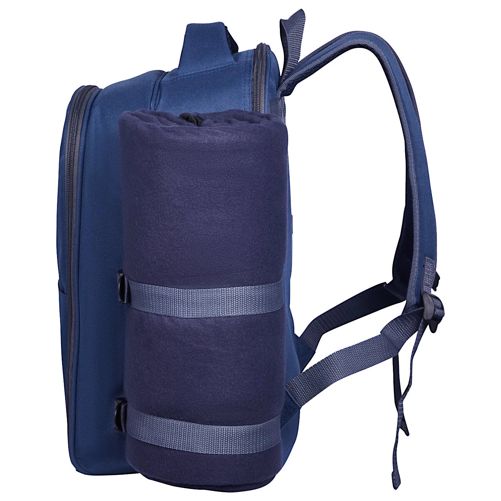 VEVOR Beach Picnic Backpack Bag for 2 Person with Cooler Compartment Navy Blue