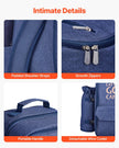 VEVOR Beach Picnic Backpack Bag for 4 Person with Cooler Compartment Navy Blue