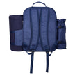 VEVOR Beach Picnic Backpack Bag for 4 Person with Cooler Compartment Navy Blue