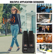 VEVOR Restaurant Pager System, Wireless 400m Long Range Lineup Waiting Queue Signal, Guest Customer Calling Beepers with Vibration & Flashing, 20 Buzzers for Food Truck, Church, Nursery, Hospital