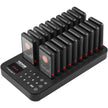 VEVOR Restaurant Pager System, Wireless 400m Long Range Lineup Waiting Queue Signal, Guest Customer Calling Beepers with Vibration & Flashing, 20 Buzzers for Food Truck, Church, Nursery, Hospital