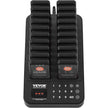 VEVOR Restaurant Pager System, Wireless 400m Long Range Lineup Waiting Queue Signal, Guest Customer Calling Beepers with Vibration & Flashing, 20 Buzzers for Food Truck, Church, Nursery, Hospital